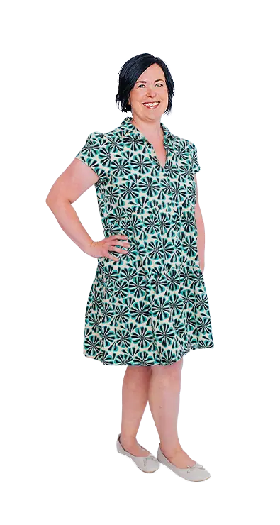Anita Salamon im Business Outfit