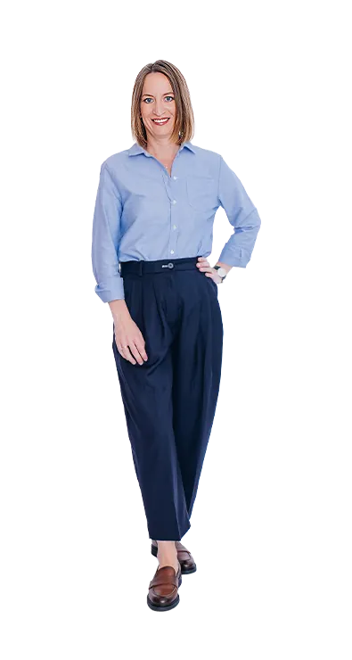 Barbara Khayat-Platzl im Business Outfit