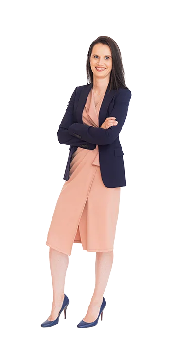Birgit Schrenk im Business Outfit