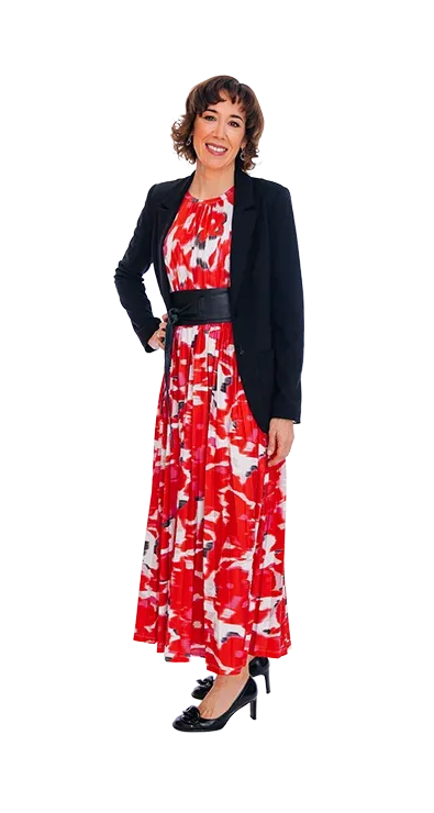 Karin Graf im Business Outfit