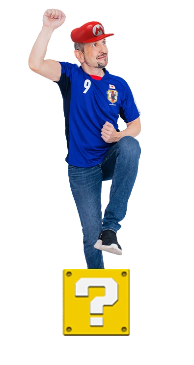 Bernhard Steger jubelt in Fussballpose mit erhobener Faust und energischem Schritt nach vorne - sportlich, leidenschaftlich und voller Teamgeist.